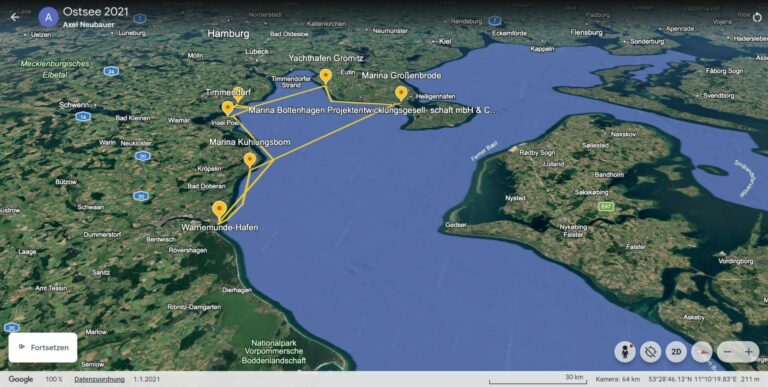 ostsee 2021 – google earth